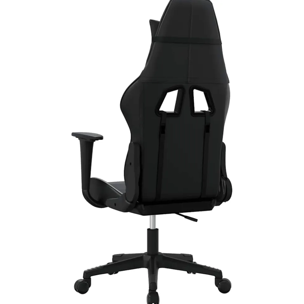 vidaXL Gamestoel kunstleer zwart