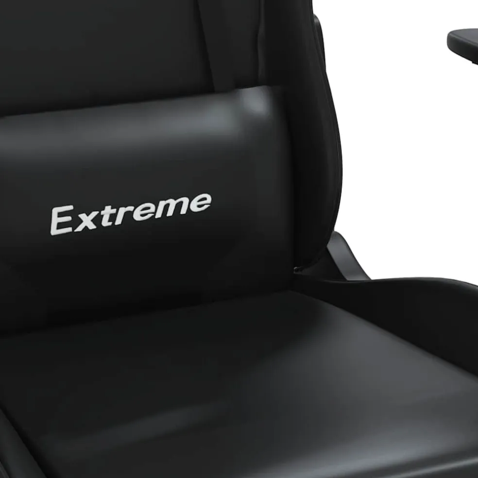 vidaXL Gamestoel kunstleer zwart