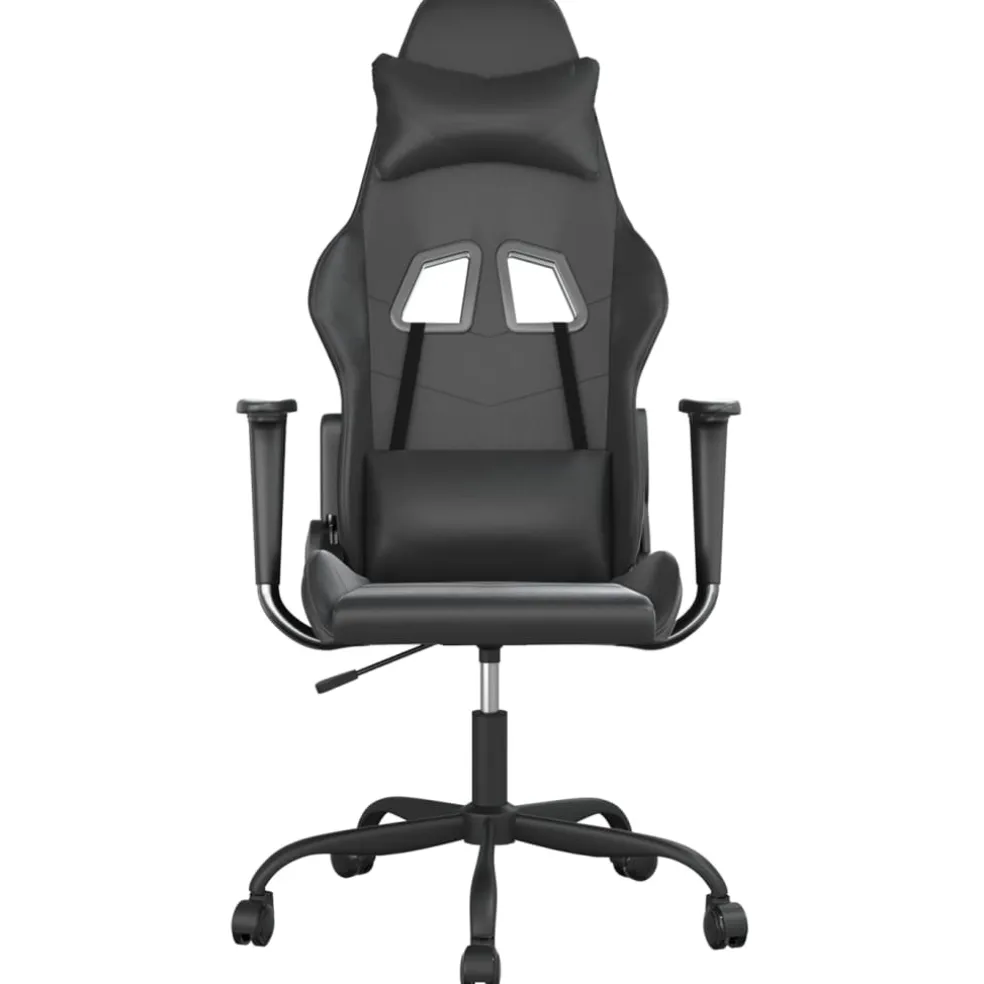 vidaXL Gamestoel kunstleer zwart