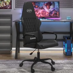 vidaXL Gamestoel kunstleer zwart