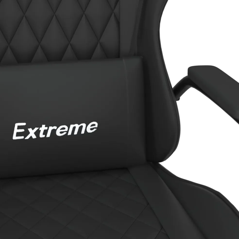vidaXL Gamestoel kunstleer zwart