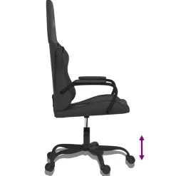 vidaXL Gamestoel kunstleer zwart