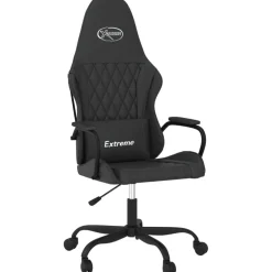 vidaXL Gamestoel kunstleer zwart