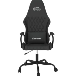 vidaXL Gamestoel kunstleer zwart