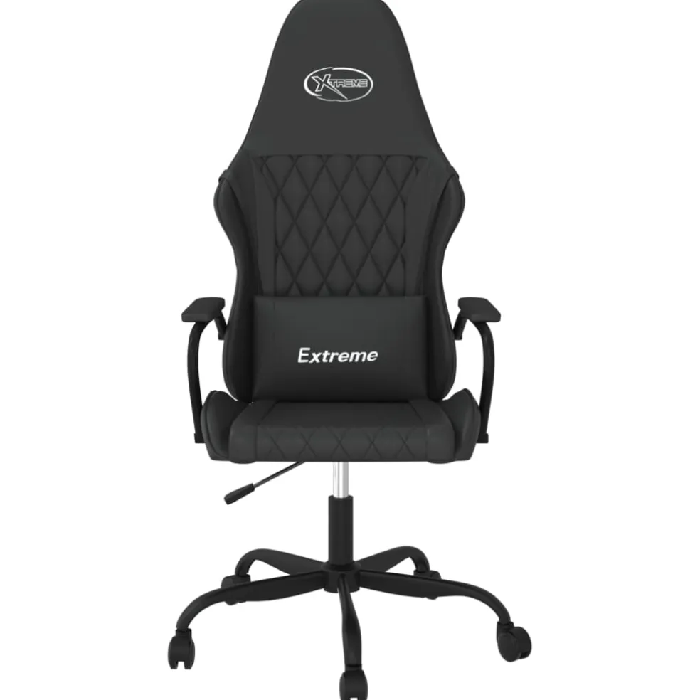vidaXL Gamestoel kunstleer zwart