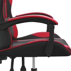 vidaXL Gamestoel kunstleer zwart en rood