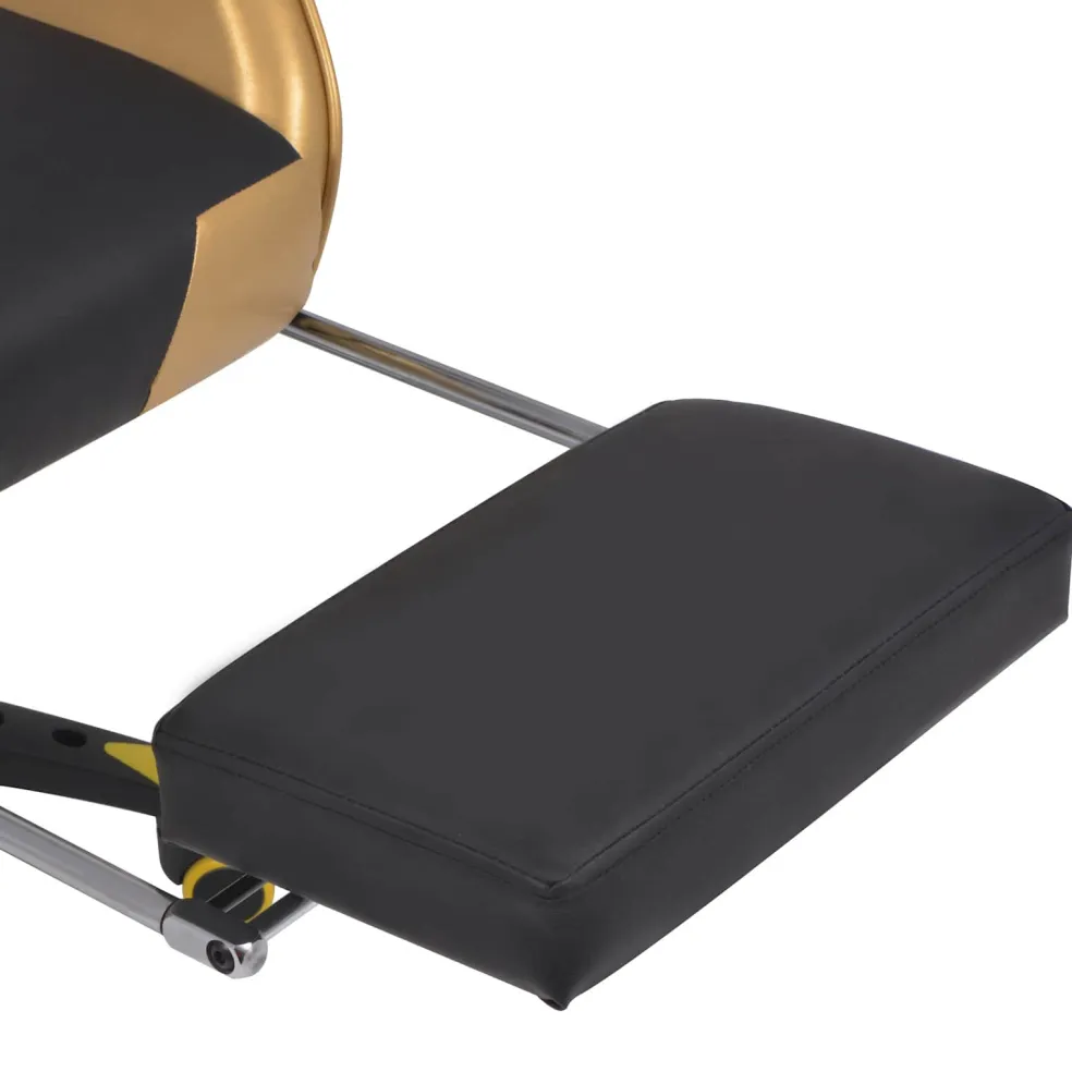 vidaXL Gaming Stoel Goud 70 x 71 x 136 cm Kunstleer