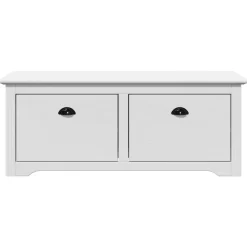 vidaXL Gangbank BODO 114x40x45 cm wit