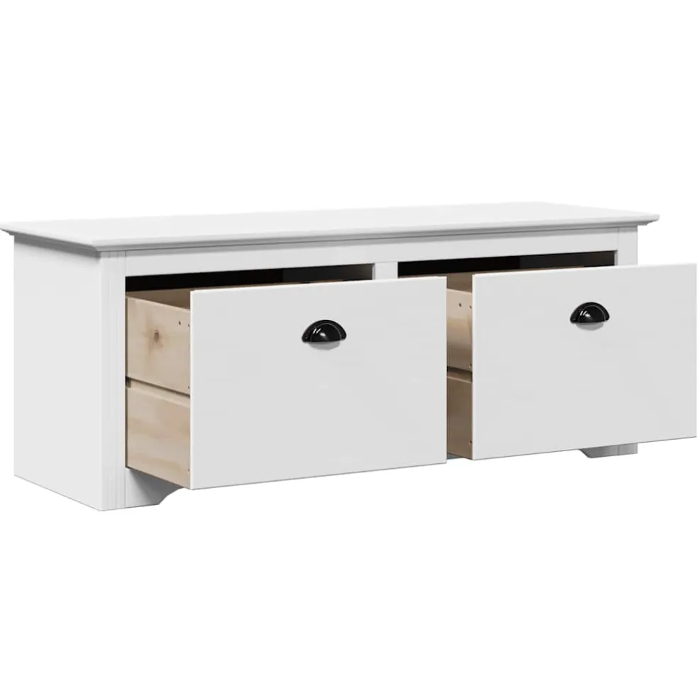 vidaXL Gangbank BODO 114x40x45 cm wit