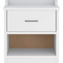 vidaXL Gangbankje SANDNES wit 45x40x50 cm massief grenenhout
