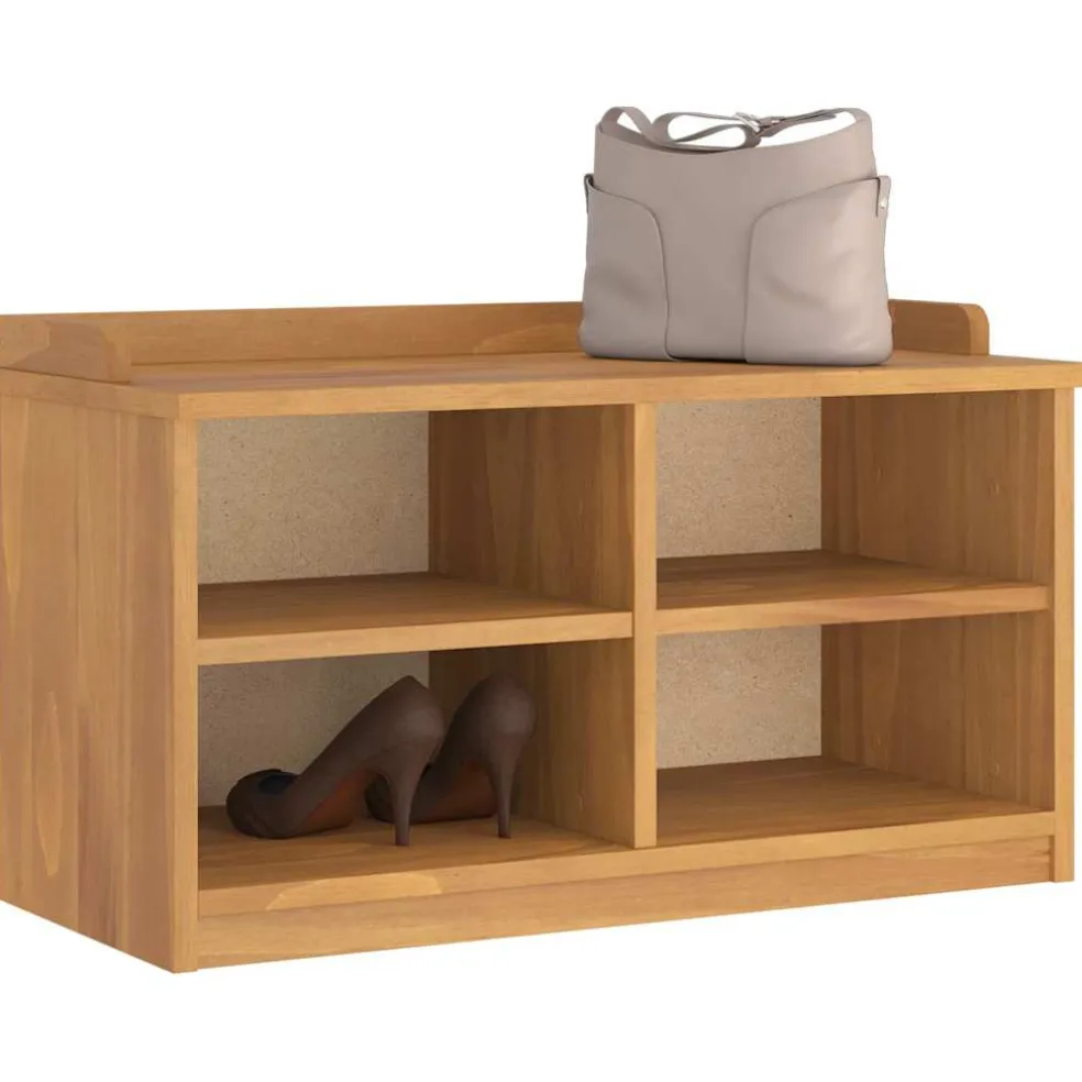 vidaXL Gangbankje SANDNES 87x40x50 cm massief grenenhout