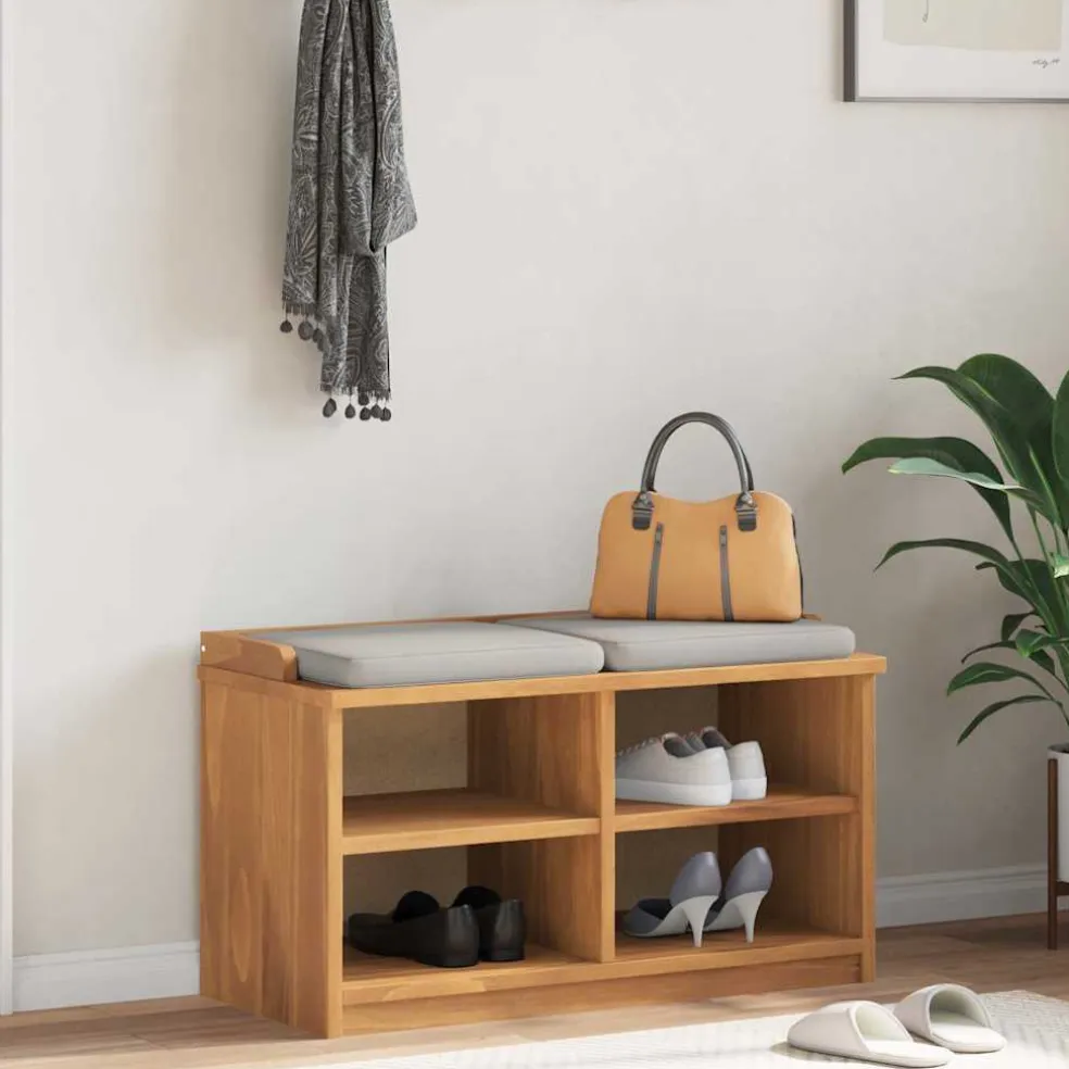 vidaXL Gangbankje SANDNES 87x40x50 cm massief grenenhout