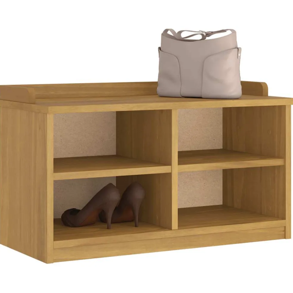 vidaXL Gangbankje SANDNES 87x40x50 cm massief grenenhout