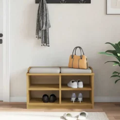 vidaXL Gangbankje SANDNES 87x40x50 cm massief grenenhout