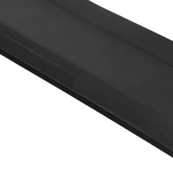 vidaXL Garage Deurafsluiting Zwart 52 x 2 mm 2,5 m PVC