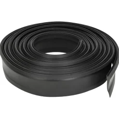 vidaXL Garage Deurafsluiting Zwart 52 x 2 mm 2,5 m PVC