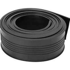 vidaXL Garage Deurafsluiting Zwart 70 x 6 mm 2,5 m PVC