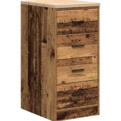 vidaXL Garagekasten 2 st bewerkt hout oud hout