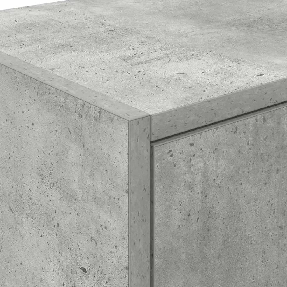 vidaXL Garagekasten 2 st bewerkt hout betongrijs