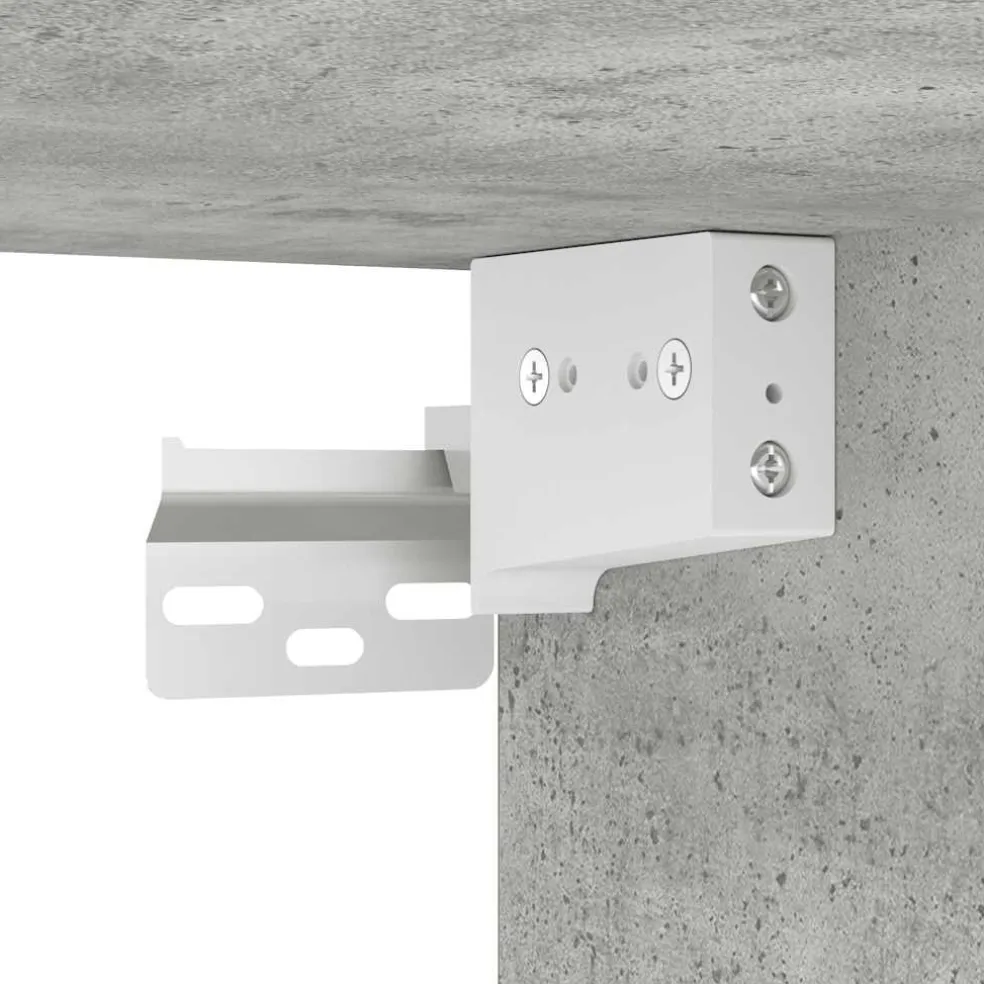 vidaXL Garagekasten 2 st bewerkt hout betongrijs