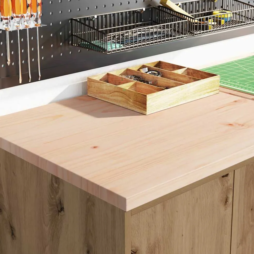 vidaXL Garagekasten 6 st bewerkt hout ambachtelijk eikenhout