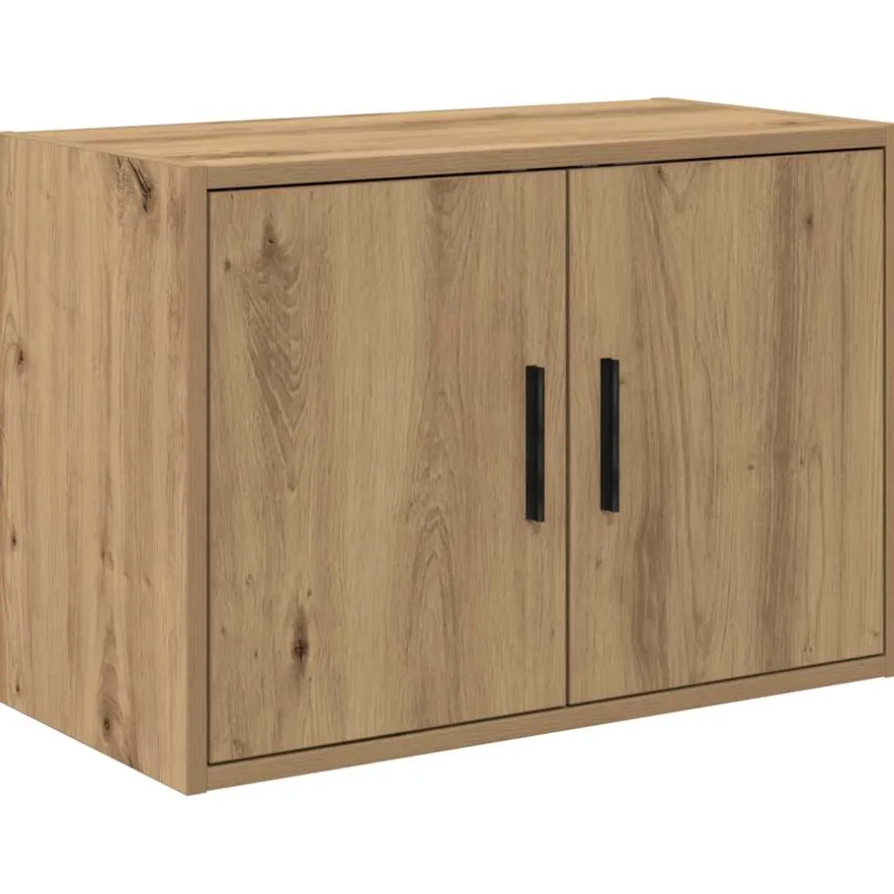 vidaXL Garagekasten 6 st bewerkt hout ambachtelijk eikenhout