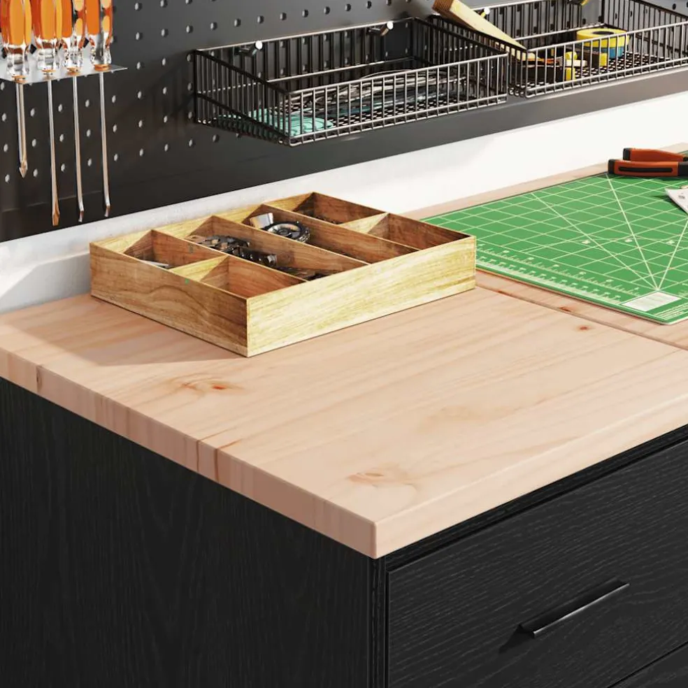 vidaXL Garagekasten 2 st spaanplaat zwart