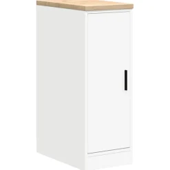 vidaXL Garagekasten 2 st spaanplaat wit