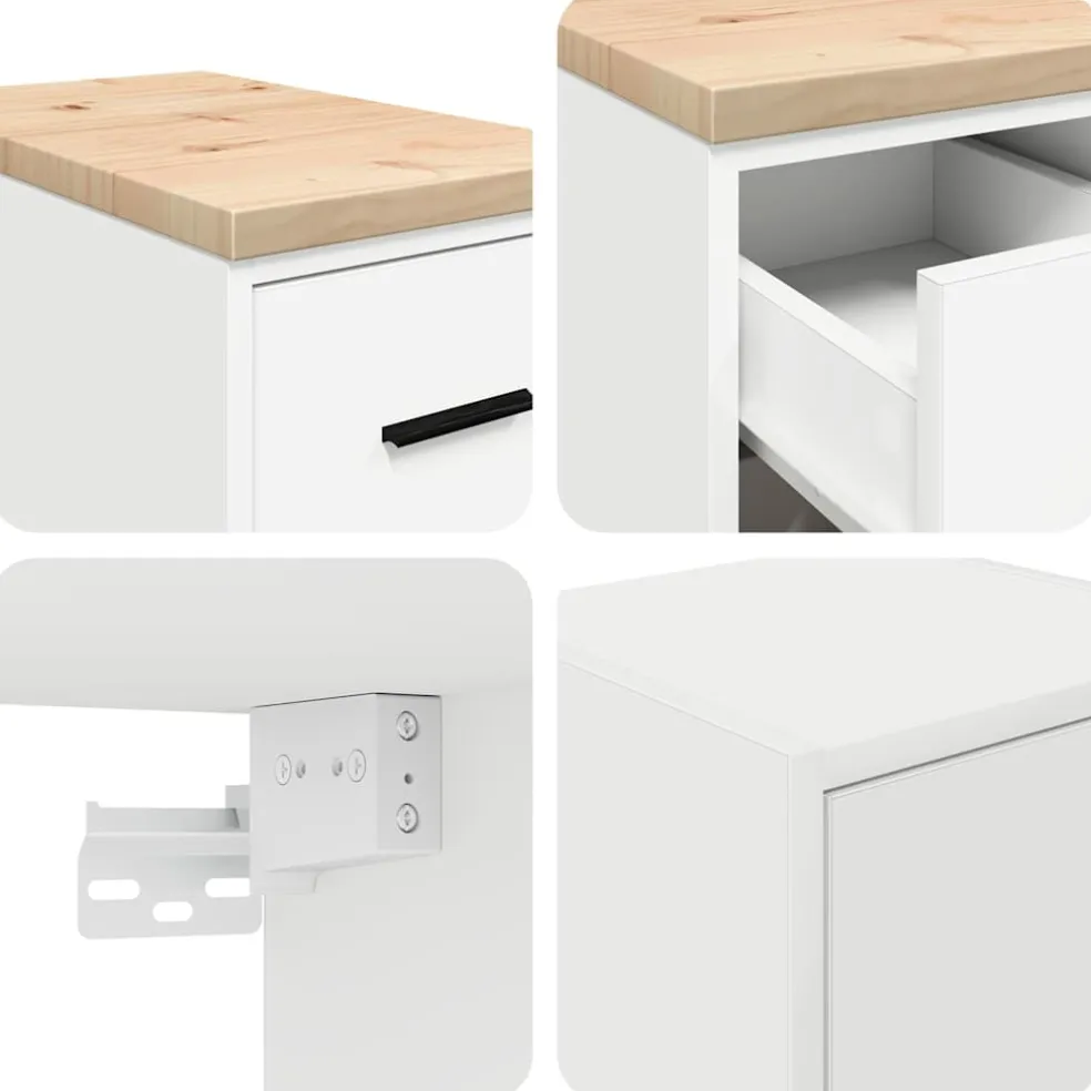 vidaXL Garagekasten 2 st Spaanplaat gerookt eiken