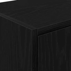 vidaXL Garagekasten 2 st spaanplaat zwart