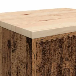 vidaXL Garagekast 60x51x85 cm massief grenenhout oud hout