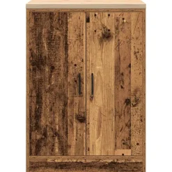 vidaXL Garagekast 60x51x85 cm massief grenenhout oud hout