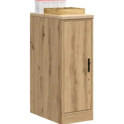 vidaXL Garagekast 30x51x85 cm massief grenenhout artisan eikenkleurig