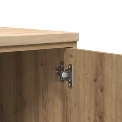 vidaXL Garagekast 30x51x85 cm massief grenenhout artisan eikenkleurig