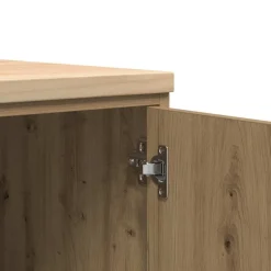 vidaXL Garagekast 60x51x85 cm massief grenenhout artisan eikenkleurig