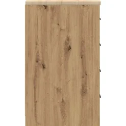 vidaXL Garagekast 30x51x85 cm massief grenenhout artisan eikenkleurig