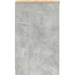 vidaXL Garagekast 40x51x85 cm massief grenenhout betongrijs