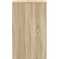 vidaXL Garagekast 30x51x85 cm massief grenenhout betongrijs