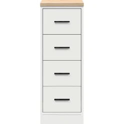 vidaXL Garagekast 30x51x85 cm massief grenenhout sonoma eikenkleurig