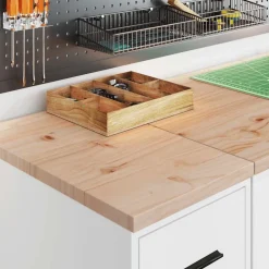 vidaXL Garagekast 30x51x85 cm massief grenenhout sonoma eikenkleurig