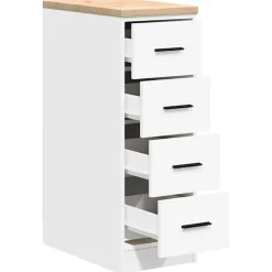 vidaXL Garagekast 30x51x85 cm massief grenenhout sonoma eikenkleurig