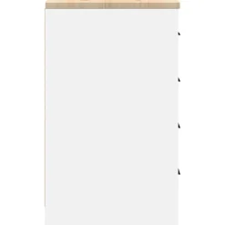 vidaXL Garagekast 30x51x85 cm massief grenenhout sonoma eikenkleurig