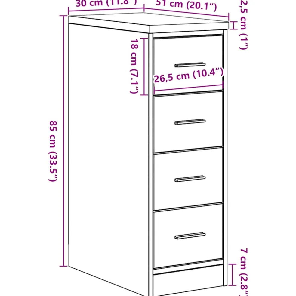 vidaXL Garagekast 30x51x85 cm massief grenenhout zwart