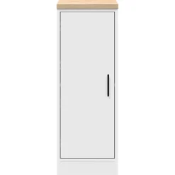 vidaXL Garagekast 30x51x85 cm massief grenenhout wit