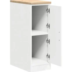 vidaXL Garagekast 30x51x85 cm massief grenenhout wit