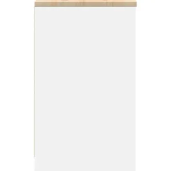 vidaXL Garagekast 30x51x85 cm massief grenenhout wit
