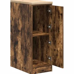 vidaXL Garagekast 30x51x85 cm massief grenenhout gerookt eiken