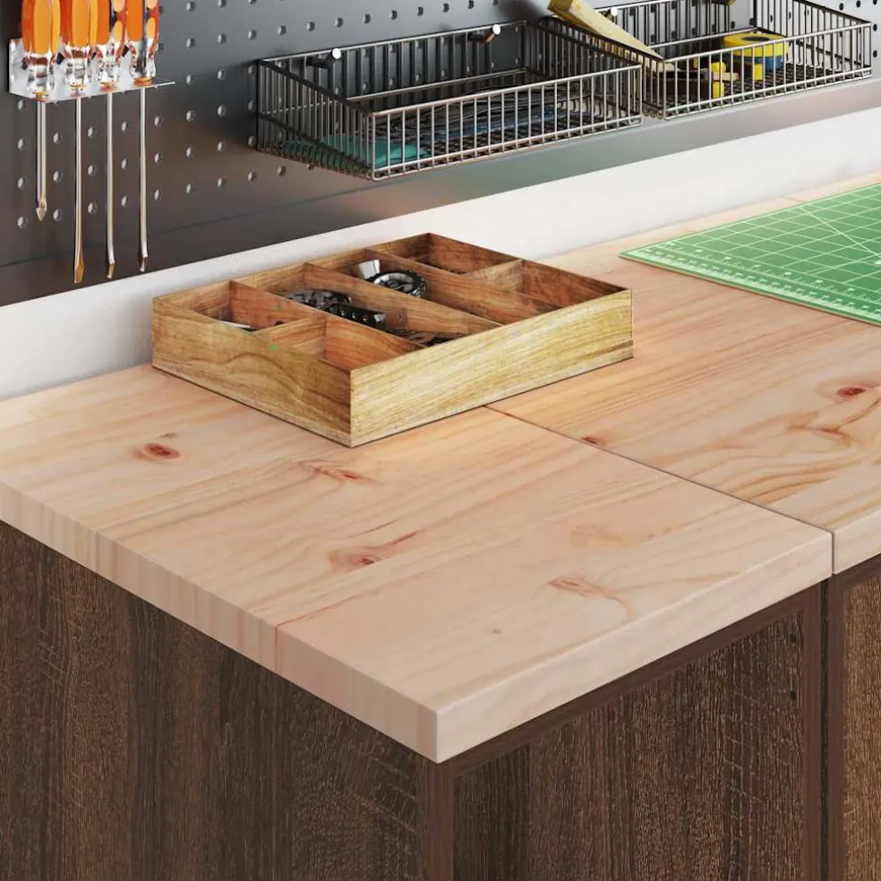 vidaXL Garagekast 30x51x85 cm massief grenenhout bruin eikenkleurig