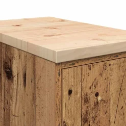 vidaXL Garagekast 30x51x85 cm massief grenenhout oud hout