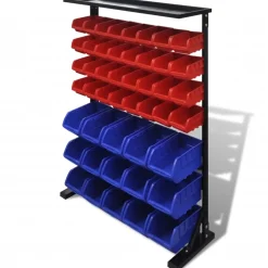 vidaXL Garage opbergrek (Blauw en Rood)